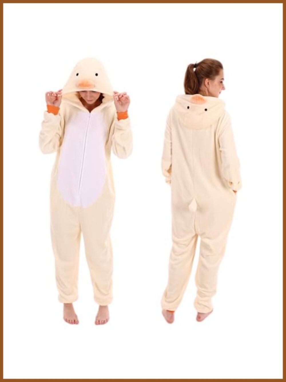 COSUSKET Flannel Animal One Piece Pajamas Cosplay Halloween Costume Adult